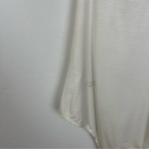 Reformation Nina Ruched Bodysuit in White Large - Picture 8 of 12